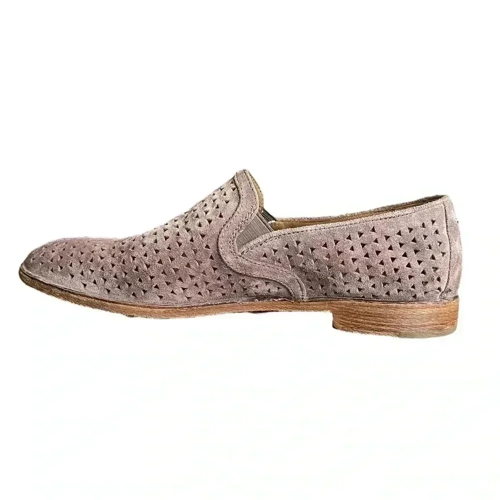 TRASK Ali Perforated Leather Suede Slip On Loafers Flats Women’s Size 7M
